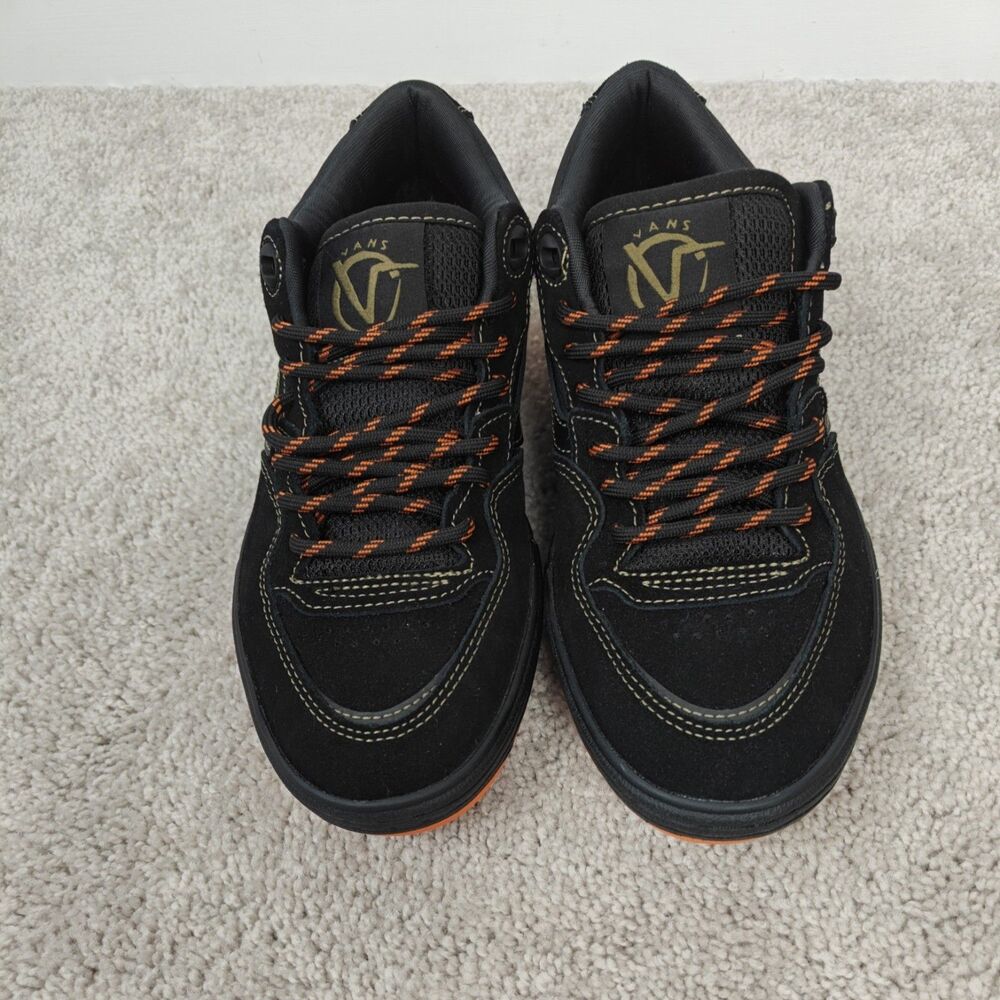 VANS Rowan 2 Spitfire Black/Flame Skate Shoes Sneakers Mens 7 NEW